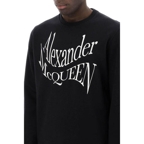 Warped Logo Sweatshirt ALEXANDER MCQUEEN JOHN JULIA.