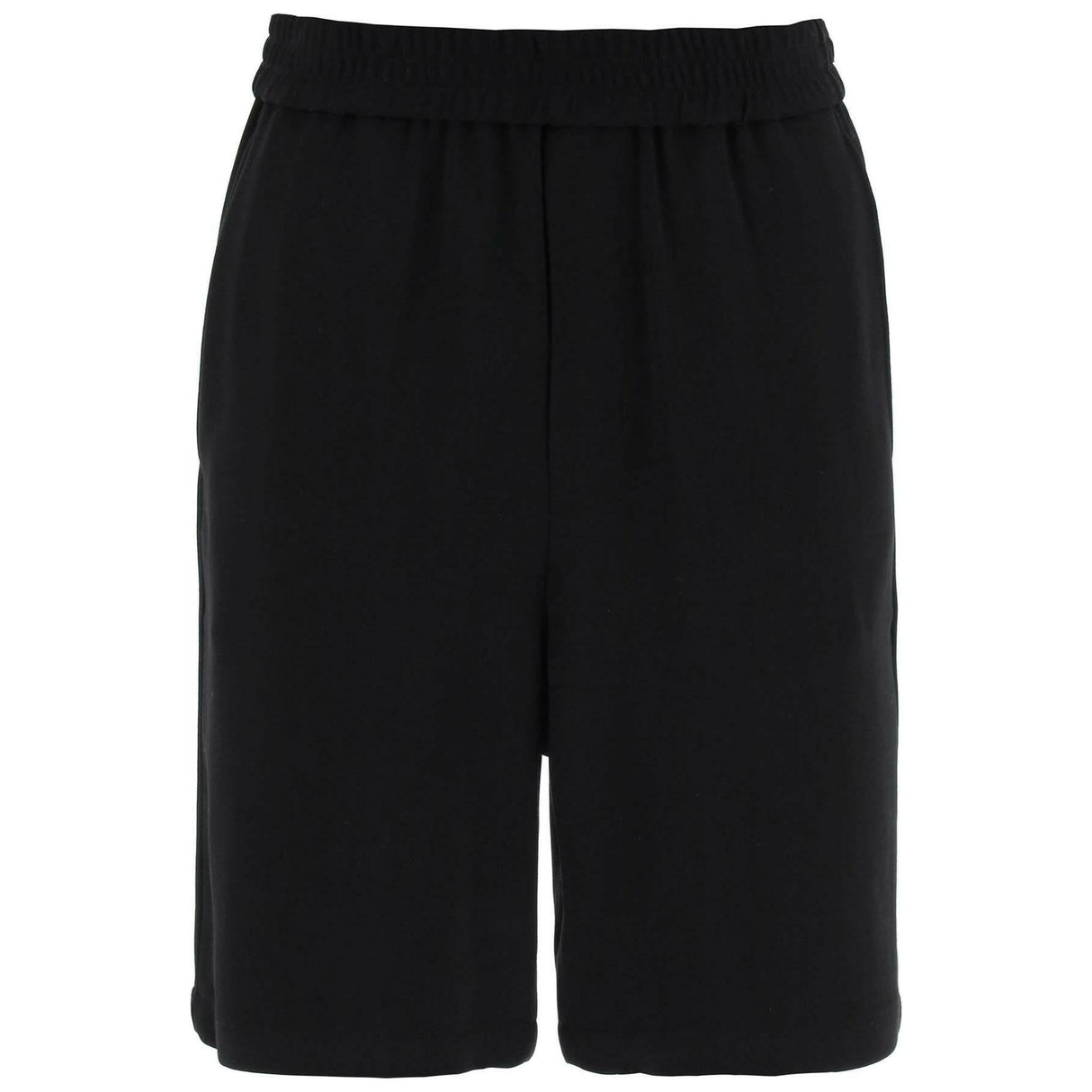 Black Wool-Blend Shorts AMI ALEXANDRE MATTIUSSI JOHN JULIA.