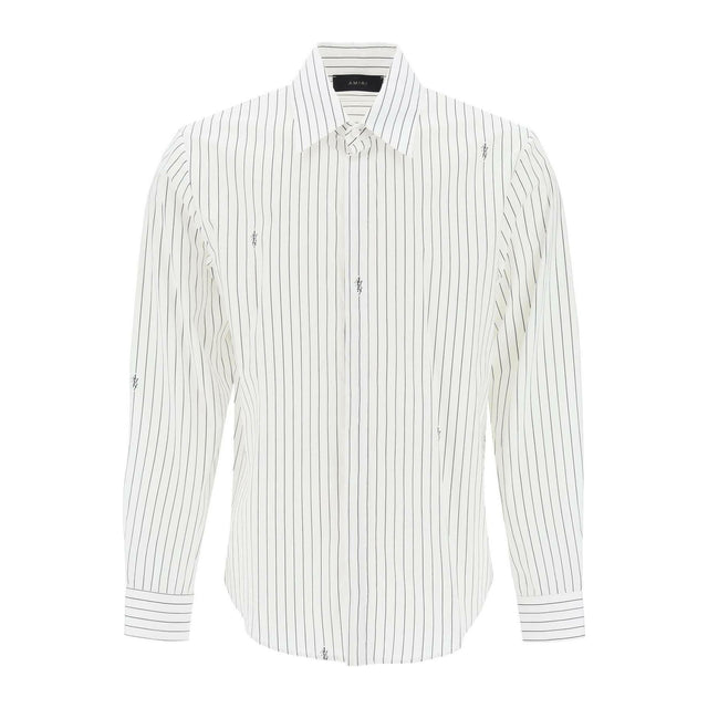 White Striped Cotton Poplin Shirt AMIRI JOHN JULIA.