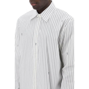 White Striped Cotton Poplin Shirt AMIRI JOHN JULIA.