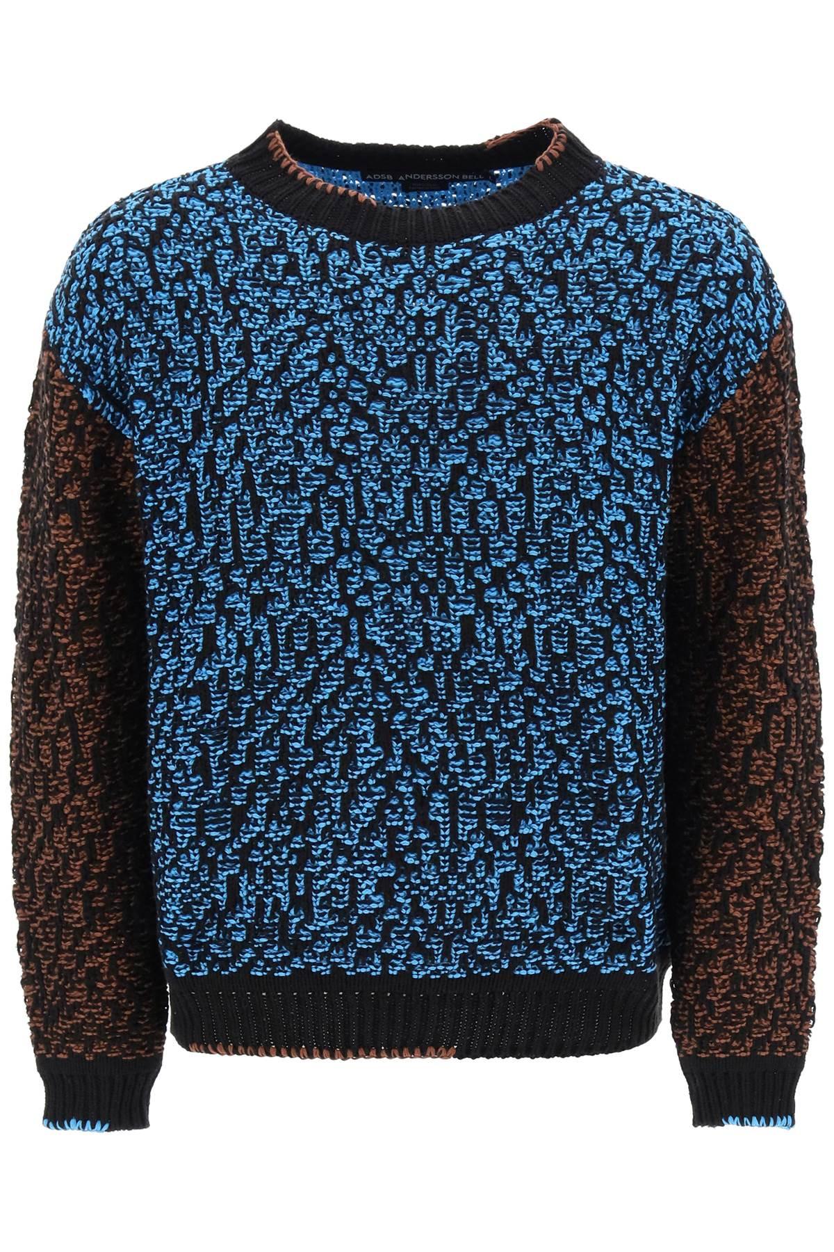 Andersson Bell Multicolored Net Cotton Blend Sweater - JOHN JULIA