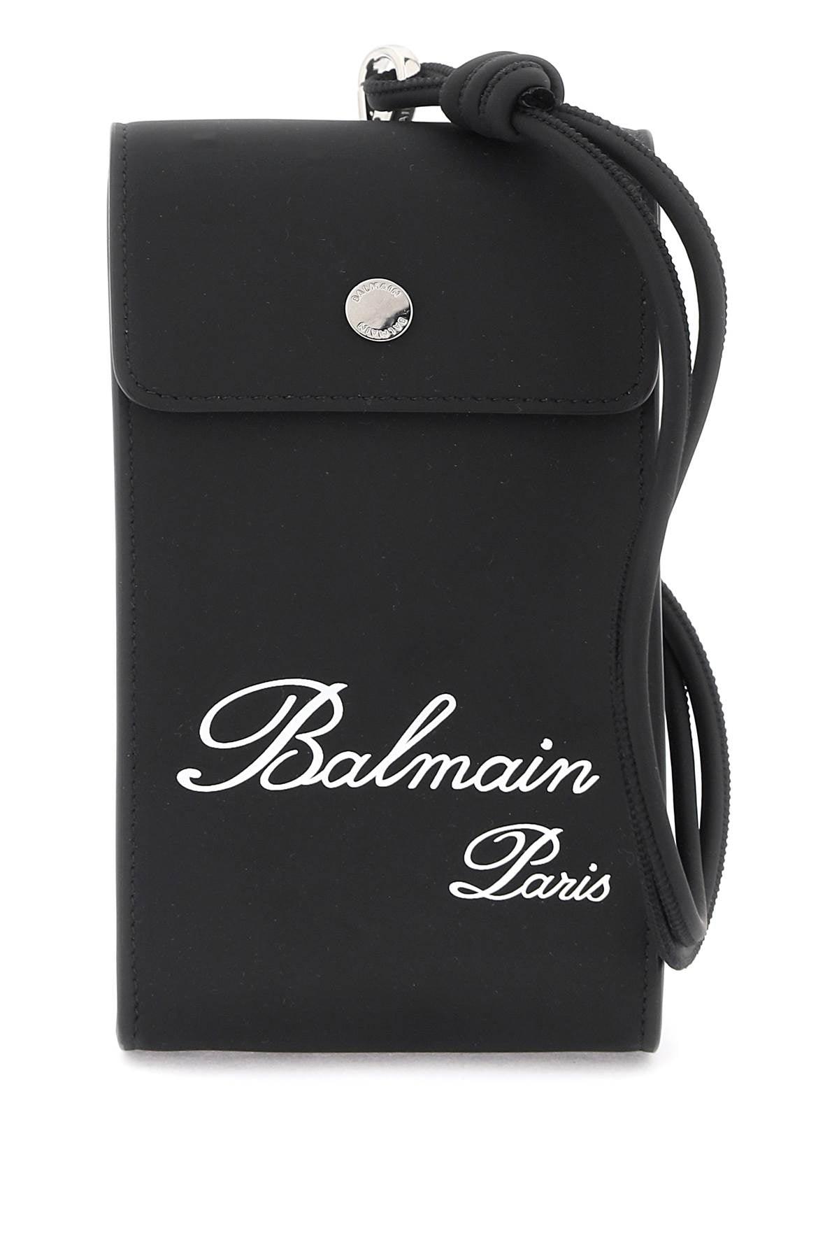 Balmain Phone Holder With Logo - JOHN JULIA