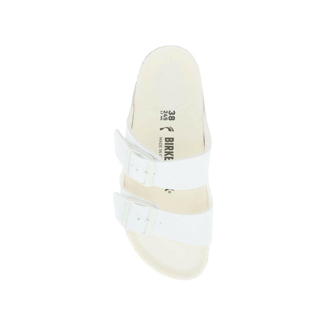 White Arizona Birko-Flor Sandals Narrow Fit BIRKENSTOCK JOHN JULIA.