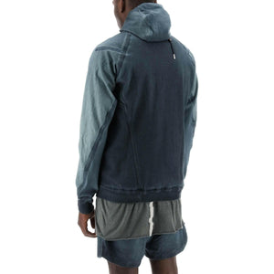 Hybrid Sweatshirt With Zip And Hood BORIS BIDJAN SABERI JOHN JULIA.