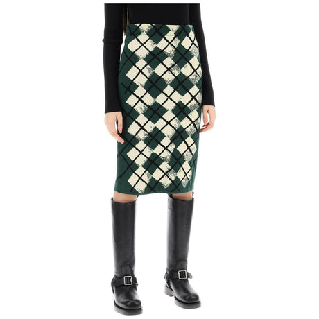 Argyle Cotton Skirt BURBERRY JOHN JULIA.