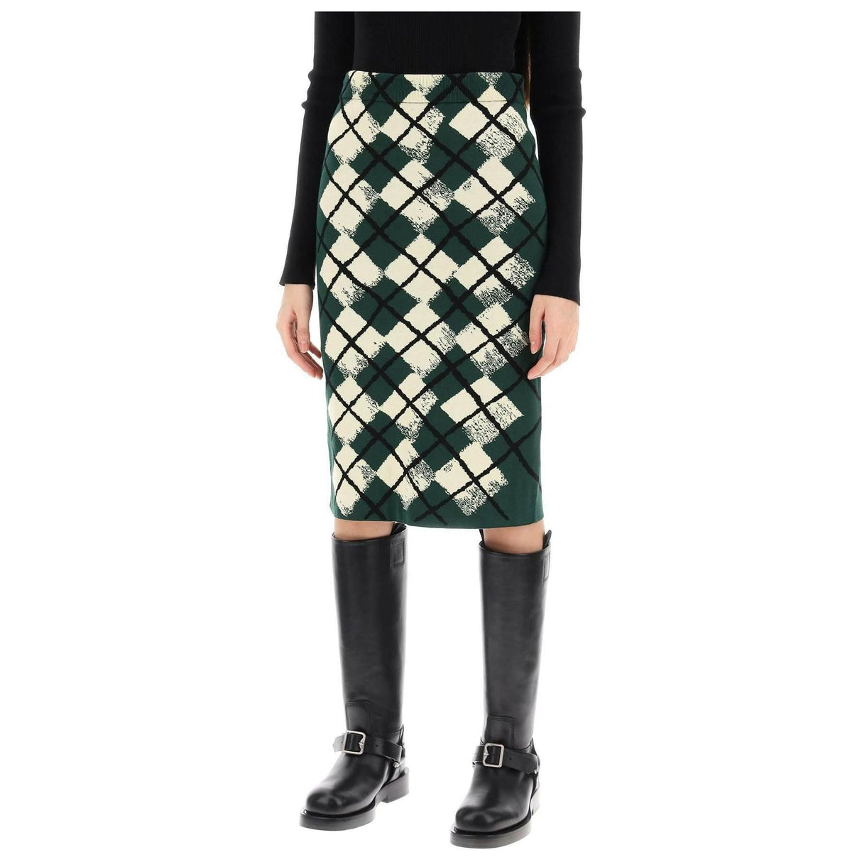 Argyle Cotton Skirt BURBERRY JOHN JULIA.