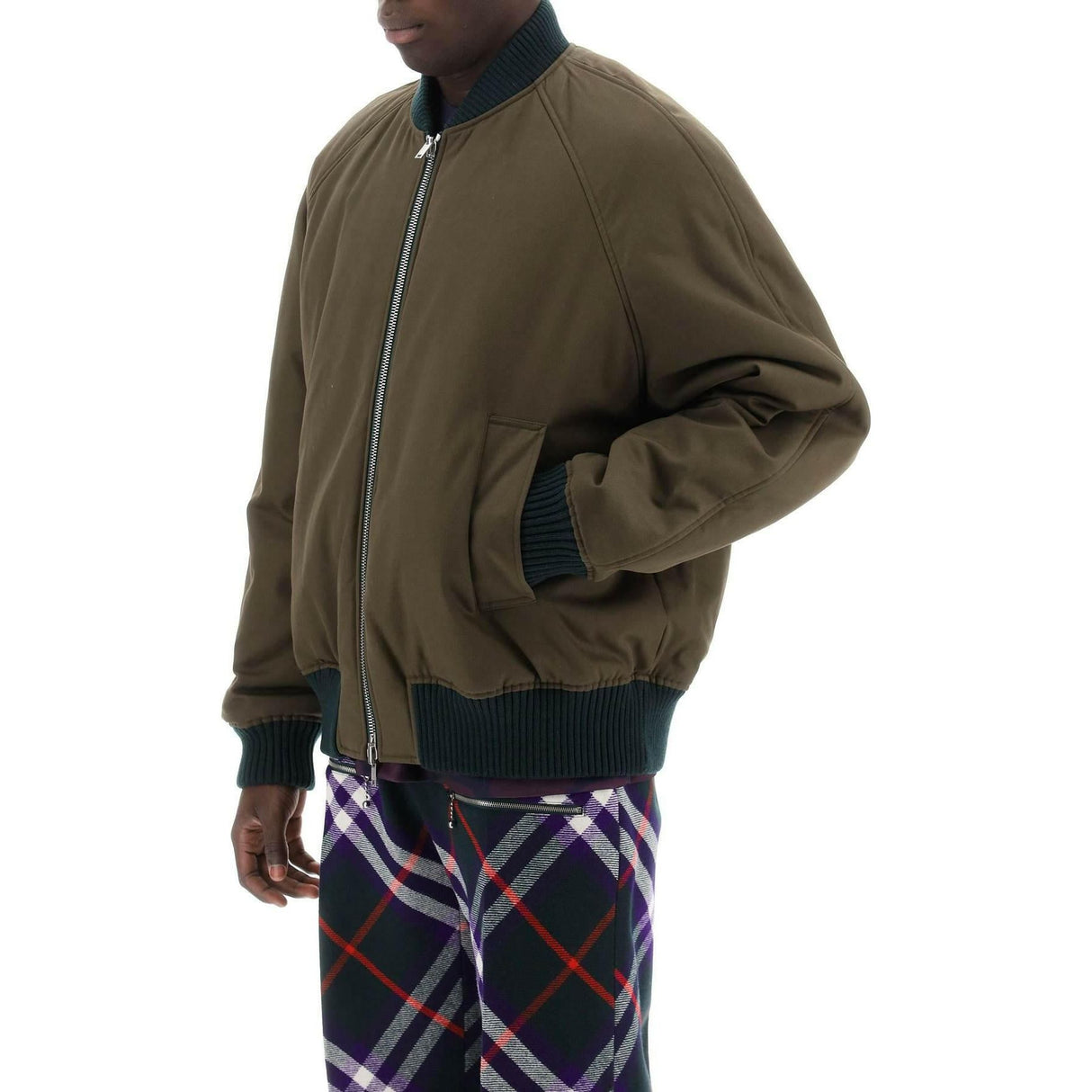 Check Reversible Bomber Jacket BURBERRY JOHN JULIA.