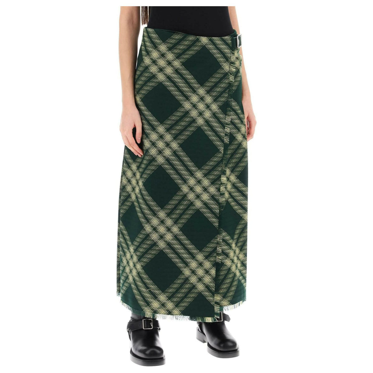 Check Wool Kilt BURBERRY JOHN JULIA.