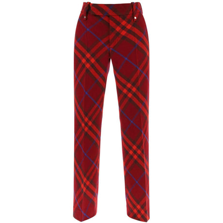 Check Wool Pants BURBERRY JOHN JULIA.