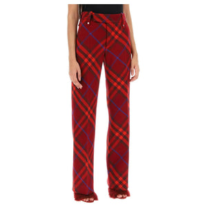 Check Wool Pants BURBERRY JOHN JULIA.