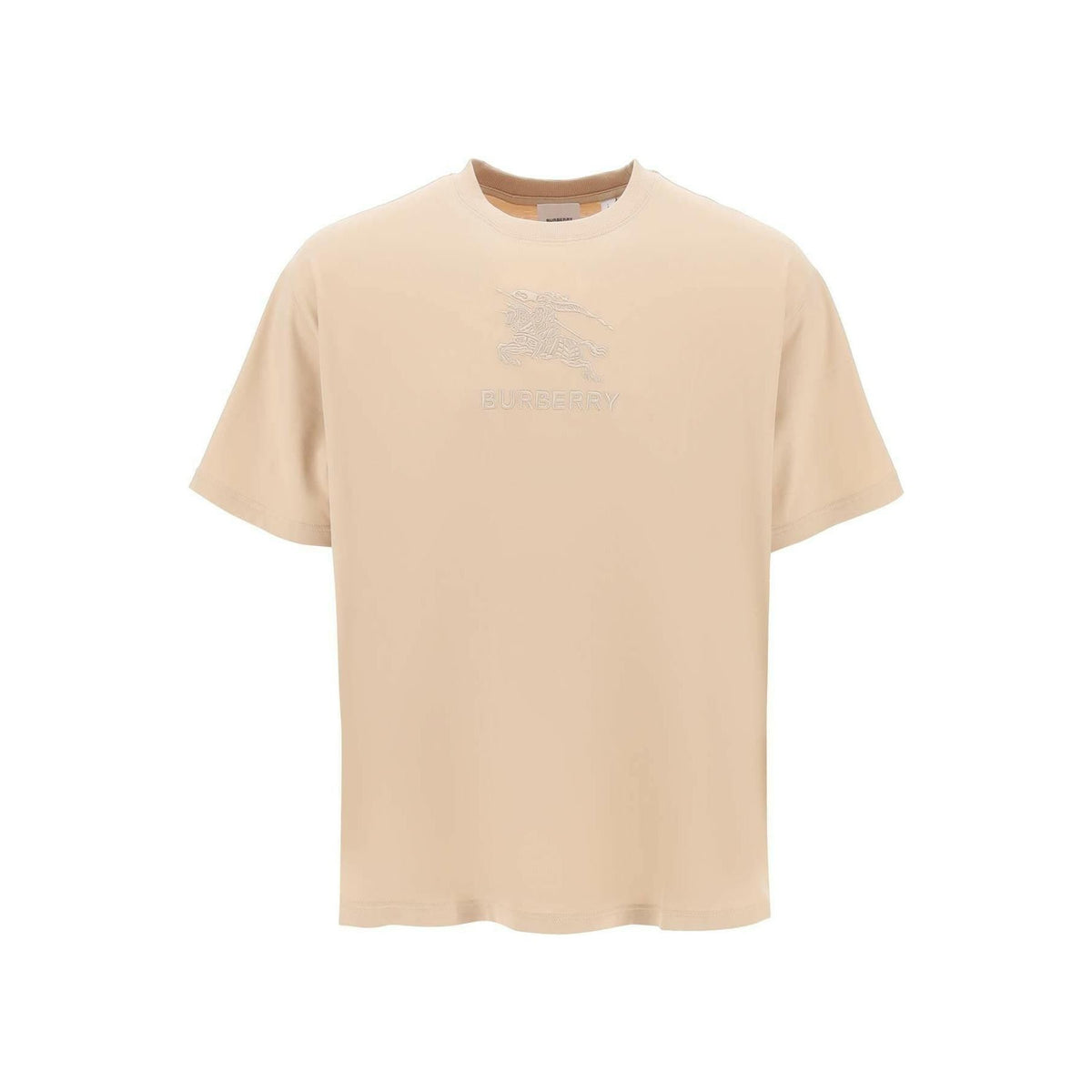 Burberry EKD Cotton T-shirt in Soft Fawn - JOHN JULIA