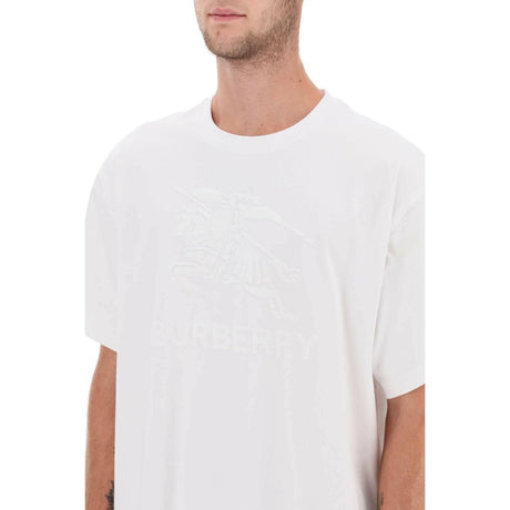 EKD Embroidery 'Raynerton' Oversized T-Shirt BURBERRY JOHN JULIA.