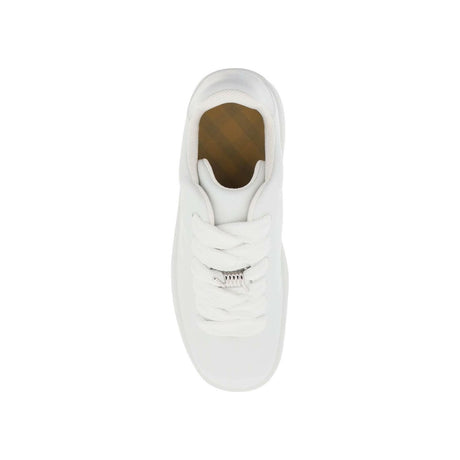 White Leather Box Sneakers BURBERRY JOHN JULIA.