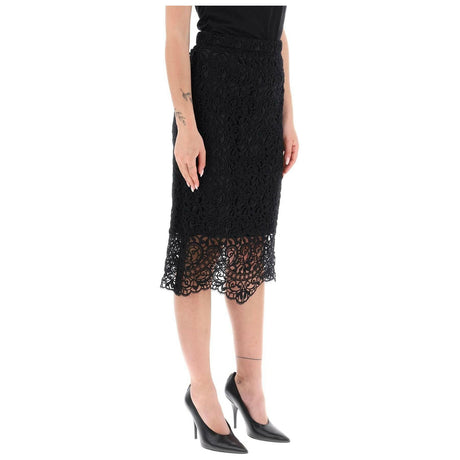 Macrame Lace Pencil Skirt BURBERRY JOHN JULIA.