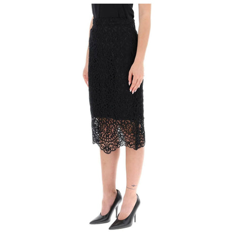 Macrame Lace Pencil Skirt BURBERRY JOHN JULIA.