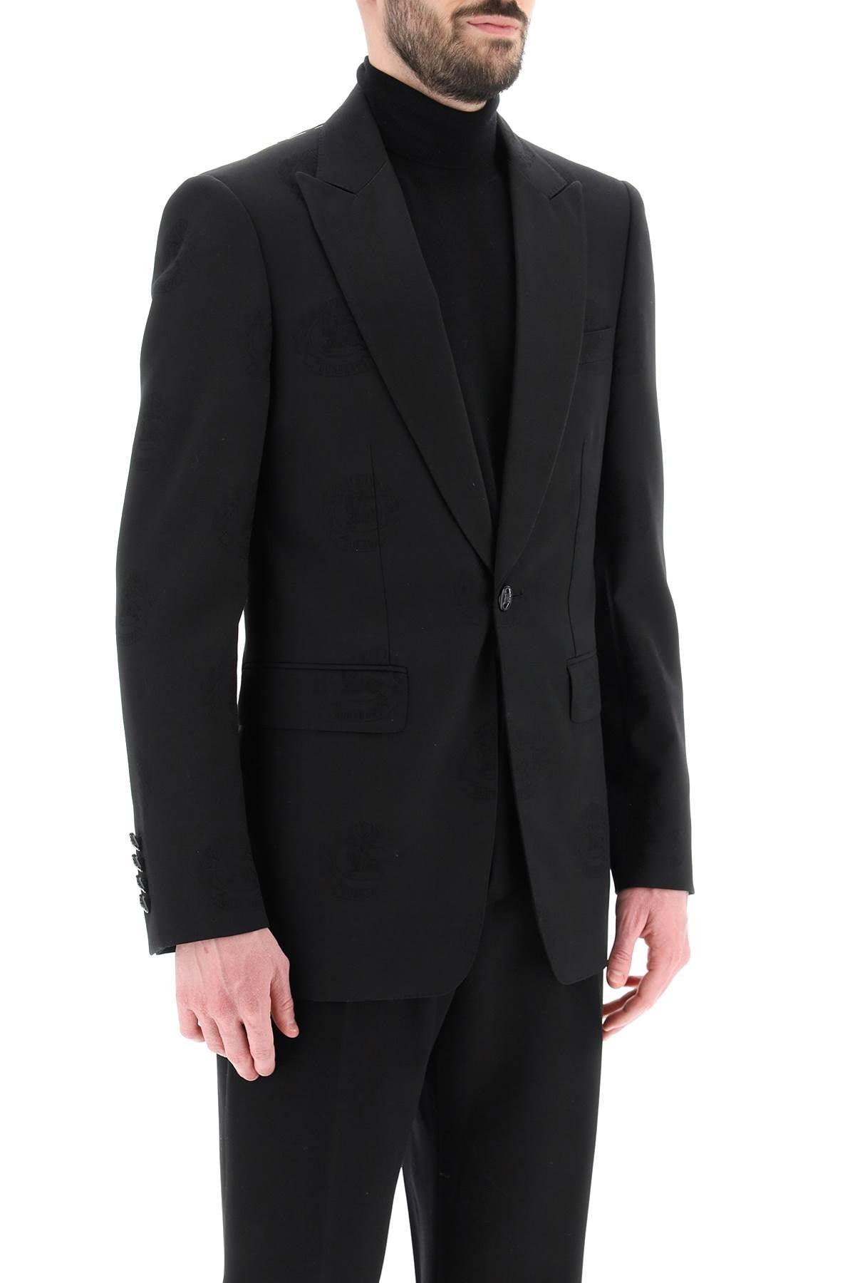 Burberry Tuxedo Jacket With Jacquard Details - JOHN JULIA