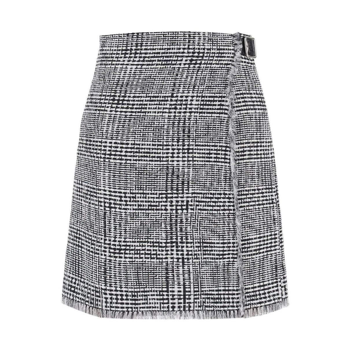 Warped Houndstooth Nylon Kilt BURBERRY JOHN JULIA.