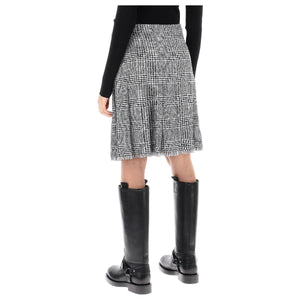 Warped Houndstooth Nylon Kilt BURBERRY JOHN JULIA.