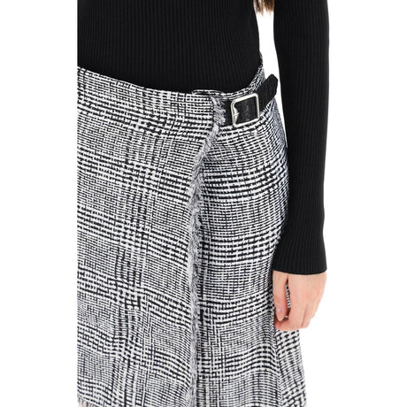 Warped Houndstooth Nylon Kilt BURBERRY JOHN JULIA.