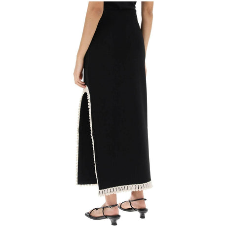 Gabie Maxi Skirt With Crochet Trims BY MALENE BIRGER JOHN JULIA.