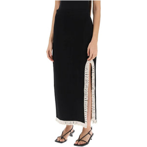 Gabie Maxi Skirt With Crochet Trims BY MALENE BIRGER JOHN JULIA.