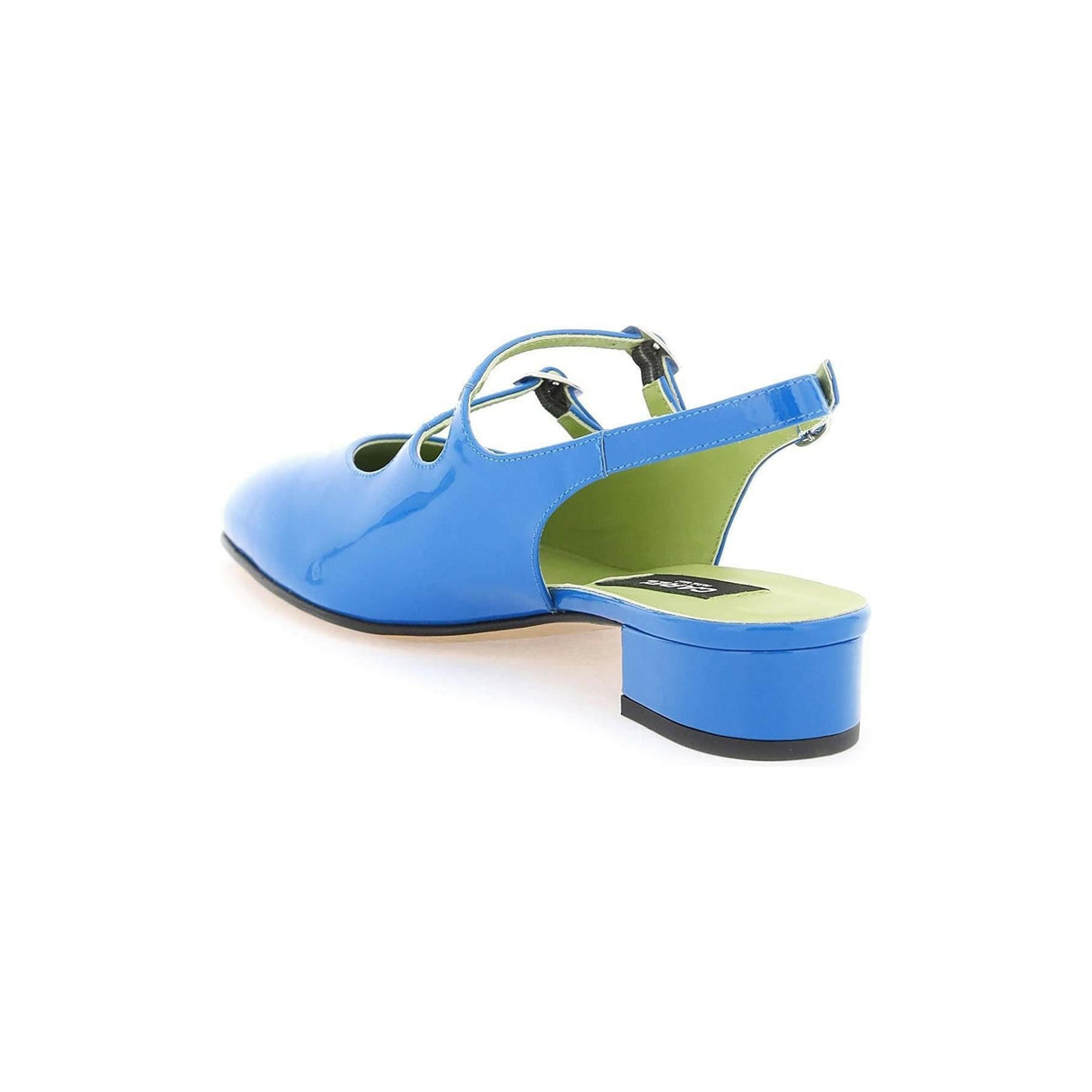 Blue Patent Leather Peche Mary Jane Slingback CAREL JOHN JULIA.