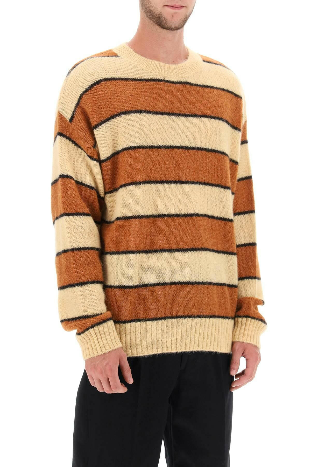 Closed Striped Wool And Alpaca Sweater - JOHN JULIA