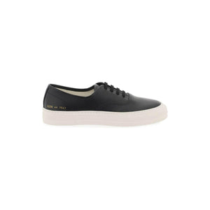 Black Hammered Leather Sneakers COMMON PROJECTS JOHN JULIA.