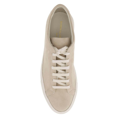 Tan Original Achilles Low-Top Suede Sneakers COMMON PROJECTS JOHN JULIA.