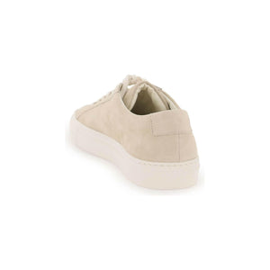 Tan Original Achilles Low-Top Suede Sneakers COMMON PROJECTS JOHN JULIA.