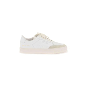 White Tennis Pro Leather and Suede Sneakers COMMON PROJECTS JOHN JULIA.