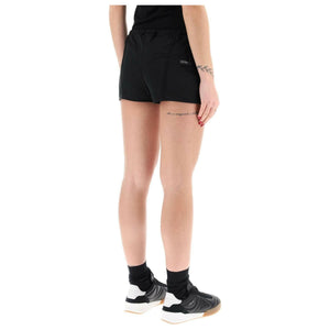 Black Jersey Interlock Mini Shorts COURREGES JOHN JULIA.