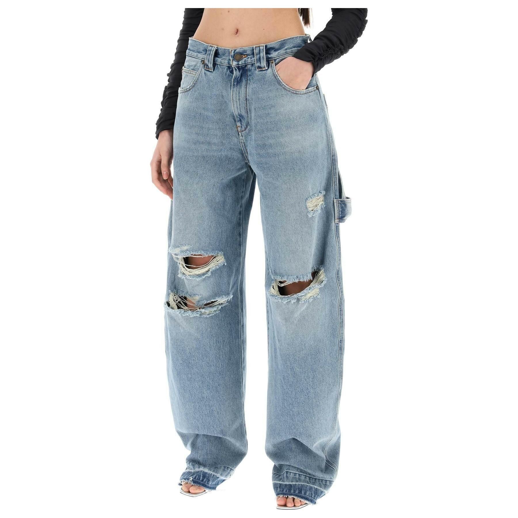 Audrey Cargo Jeans With Rips DARKPARK JOHN JULIA.