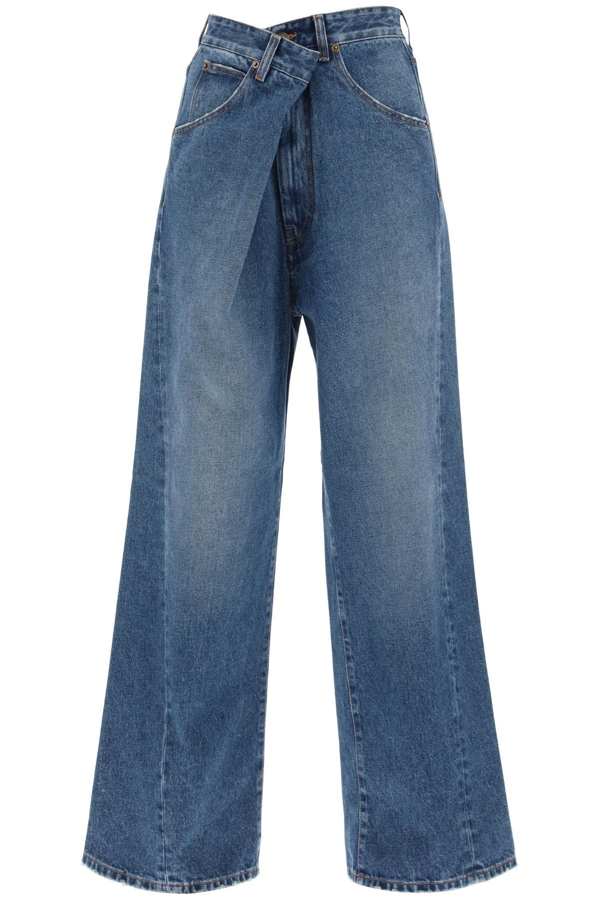 Darkpark 'Ines' Baggy Jeans With Folded Waistband - JOHN JULIA