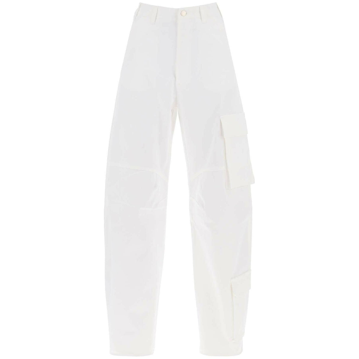 White Cotton Drill Cargo Pants DARKPARK JOHN JULIA.