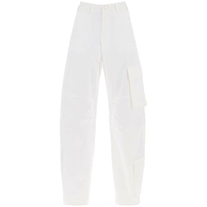 White Cotton Drill Cargo Pants DARKPARK JOHN JULIA.