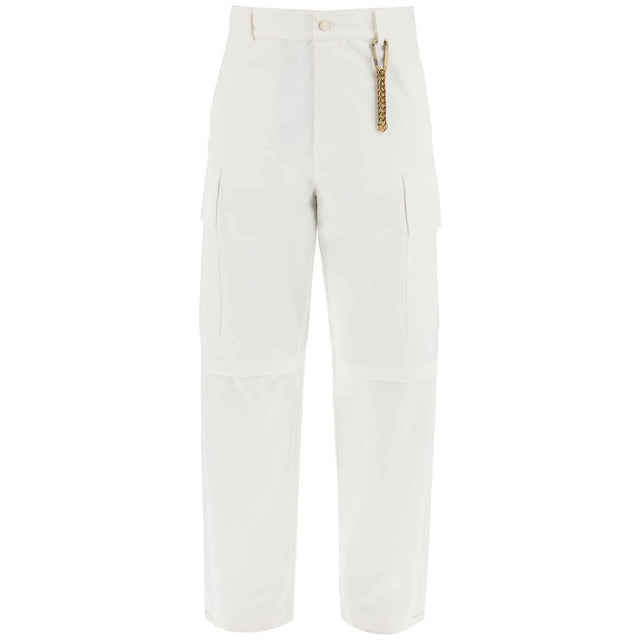 White Workwear Cotton Cargo Pants DARKPARK JOHN JULIA.