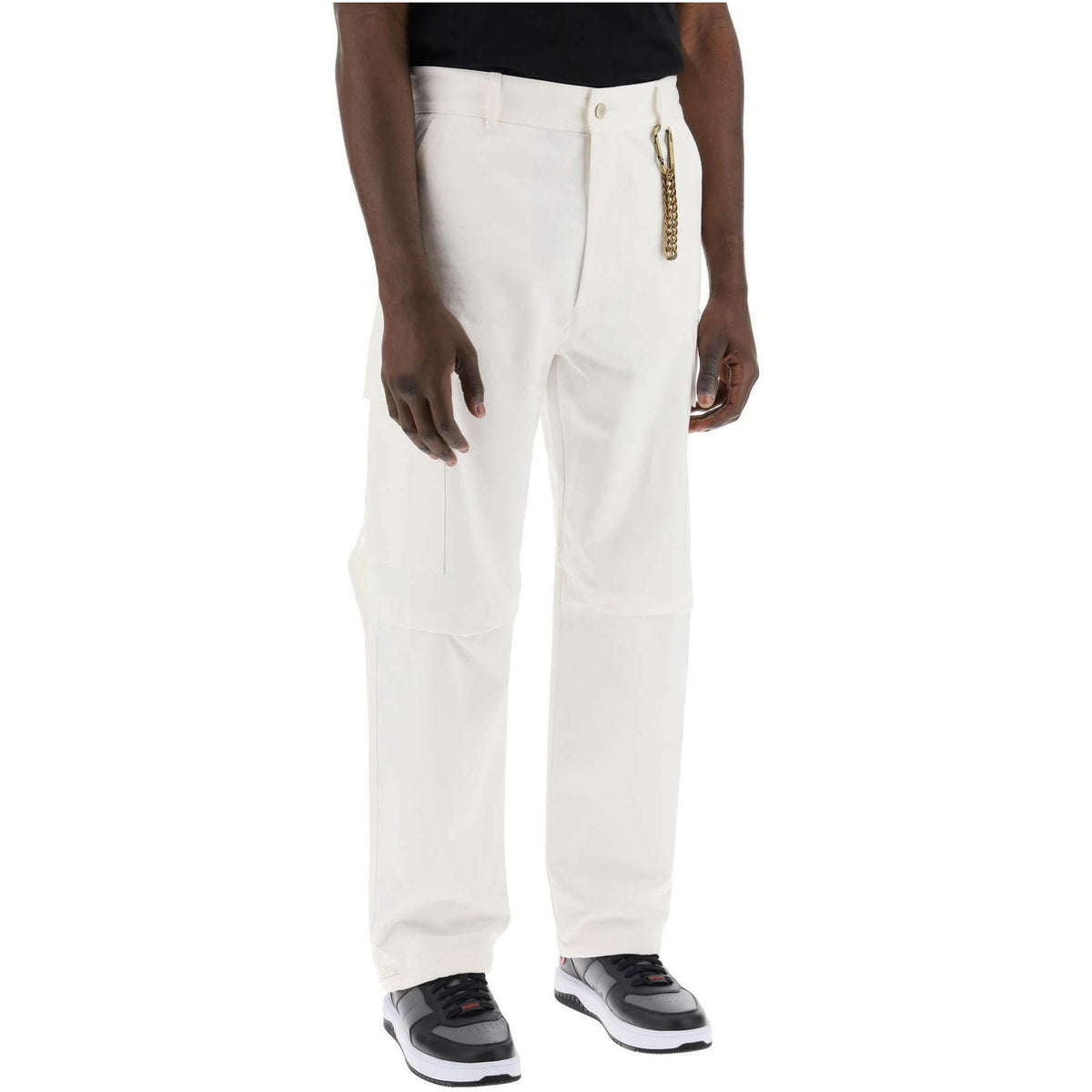 White Workwear Cotton Cargo Pants DARKPARK JOHN JULIA.