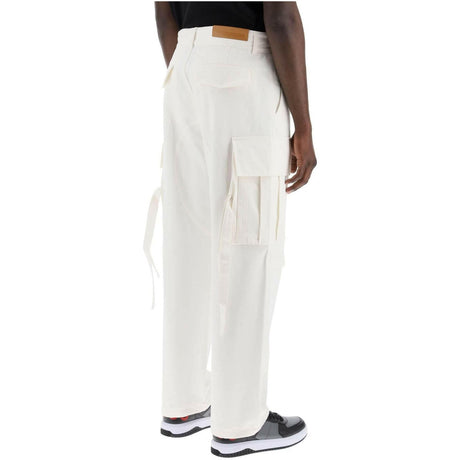 White Workwear Cotton Cargo Pants DARKPARK JOHN JULIA.