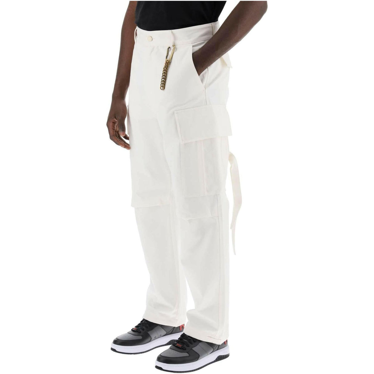 White Workwear Cotton Cargo Pants DARKPARK JOHN JULIA.