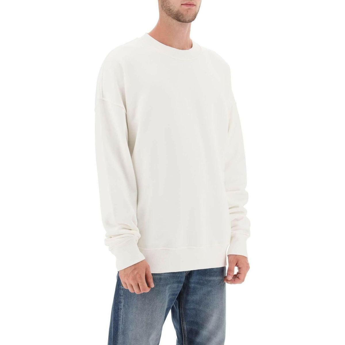 S Strapoval' Sweatshirt With Back Destroyed Effect Logo DIESEL JOHN JULIA.
