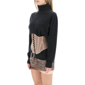 Sweetlife Wool And Cashmere Sweater With Cor DILARA FINDIKOGLU JOHN JULIA.