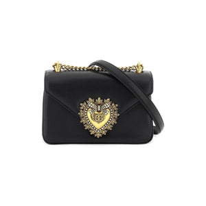 Black Devotion Nappa Leather Shoulder Bag DOLCE & GABBANA JOHN JULIA.