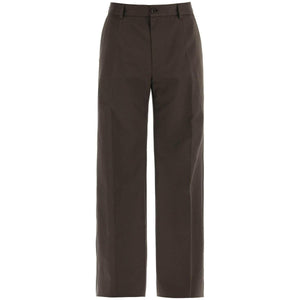 Brown Tailored Cotton Trousers DOLCE & GABBANA JOHN JULIA.