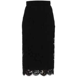 Lace Pencil Skirt With Tube Silhouette DOLCE & GABBANA JOHN JULIA.