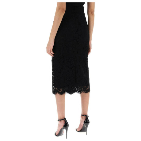 Lace Pencil Skirt With Tube Silhouette DOLCE & GABBANA JOHN JULIA.