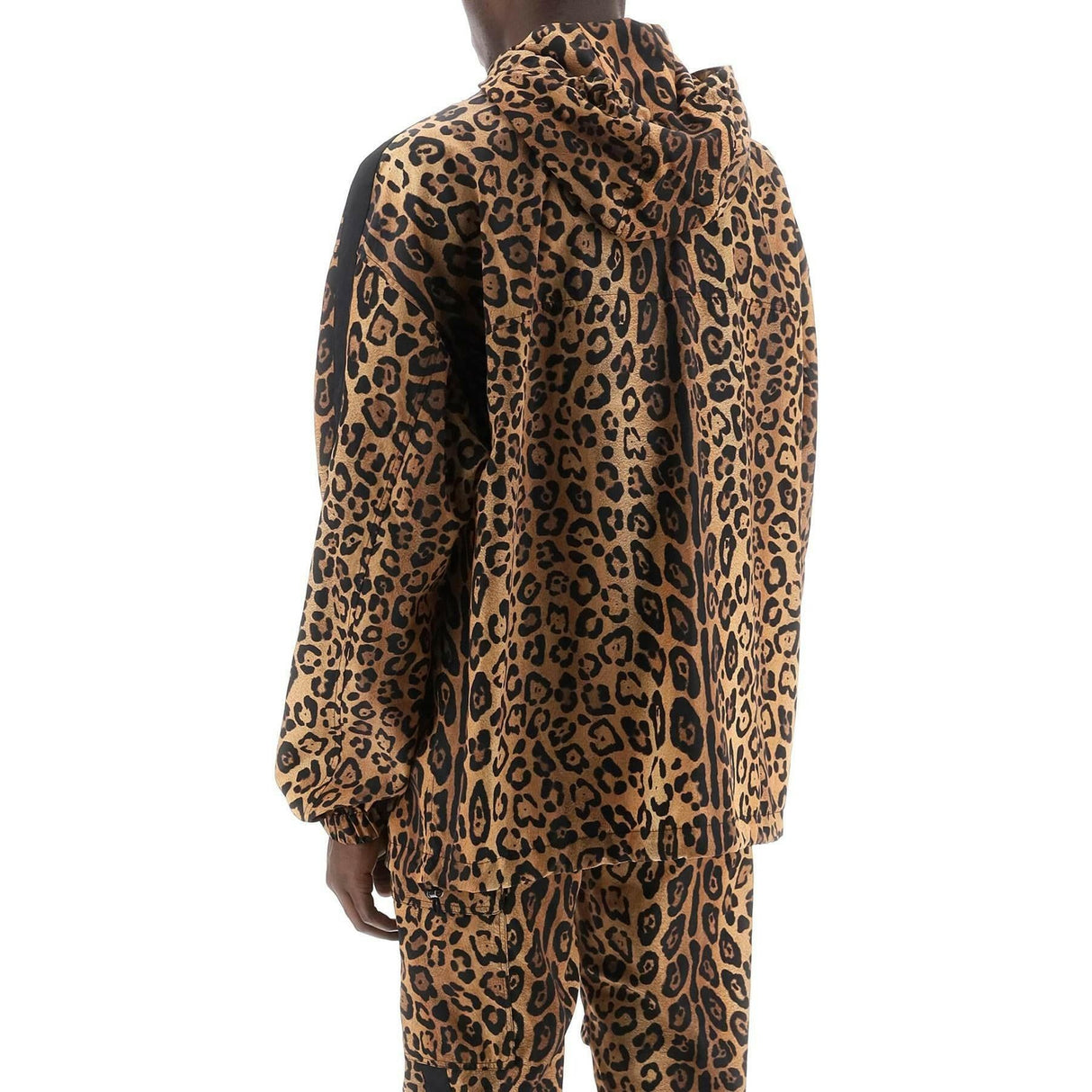 Leopard Print Nylon Anorak DOLCE & GABBANA JOHN JULIA.