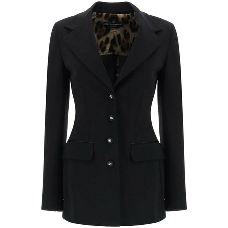 Milano Stitch Jersey Single-Breasted Jacket DOLCE & GABBANA JOHN JULIA.