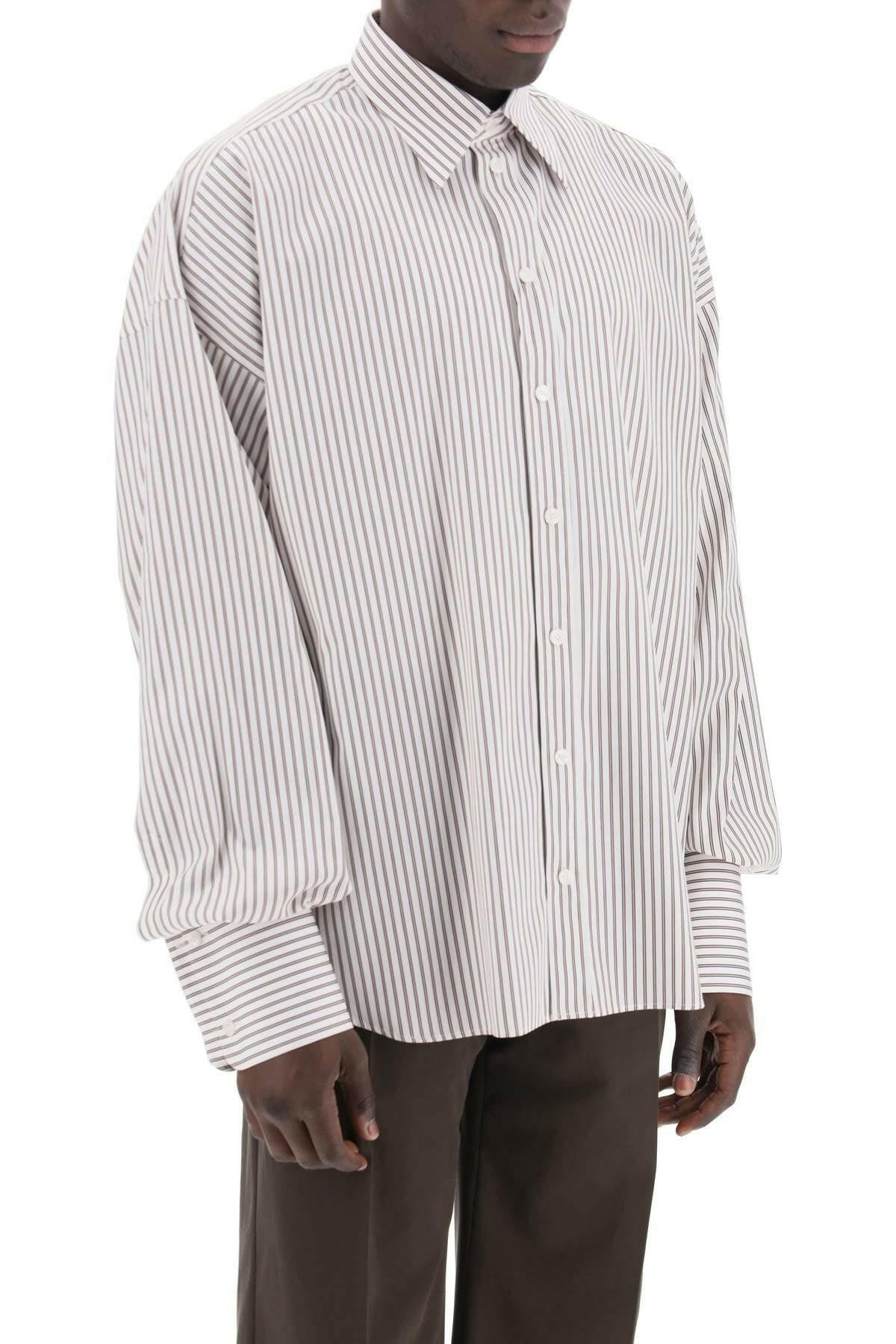 Oversized Striped Poplin Shirt DOLCE & GABBANA JOHN JULIA.