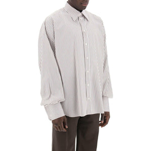 Oversized Striped Poplin Shirt DOLCE & GABBANA JOHN JULIA.